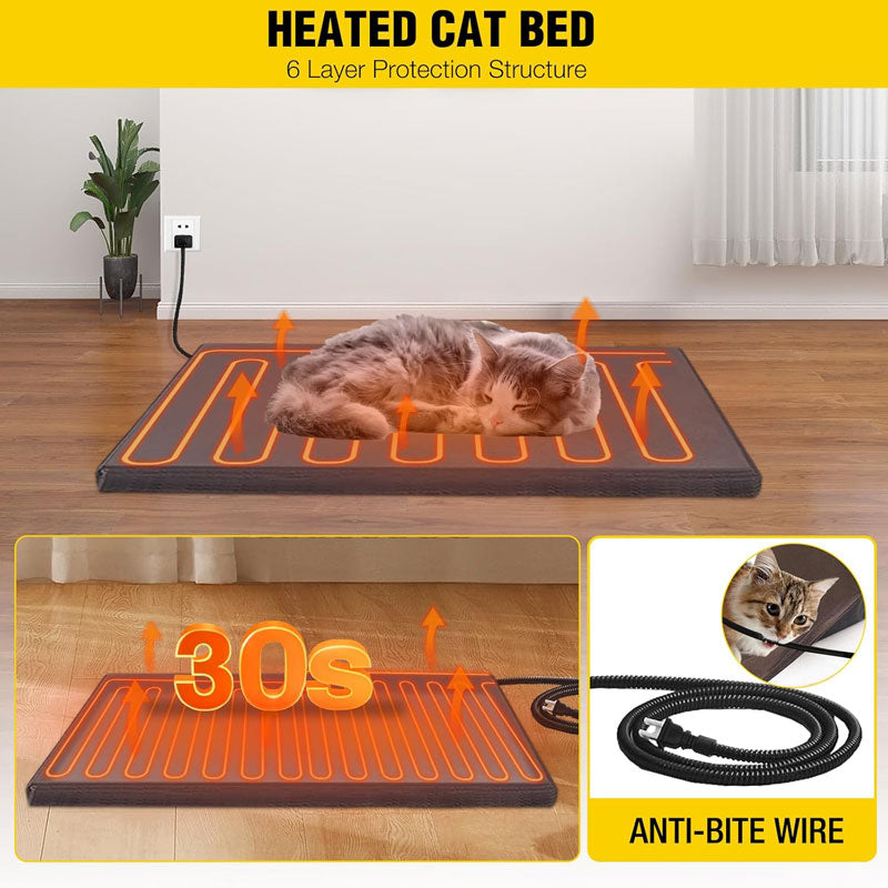 Aivituvin-AIR92-B-IN-HP Heated Wooden Cat House | Insulation Liner