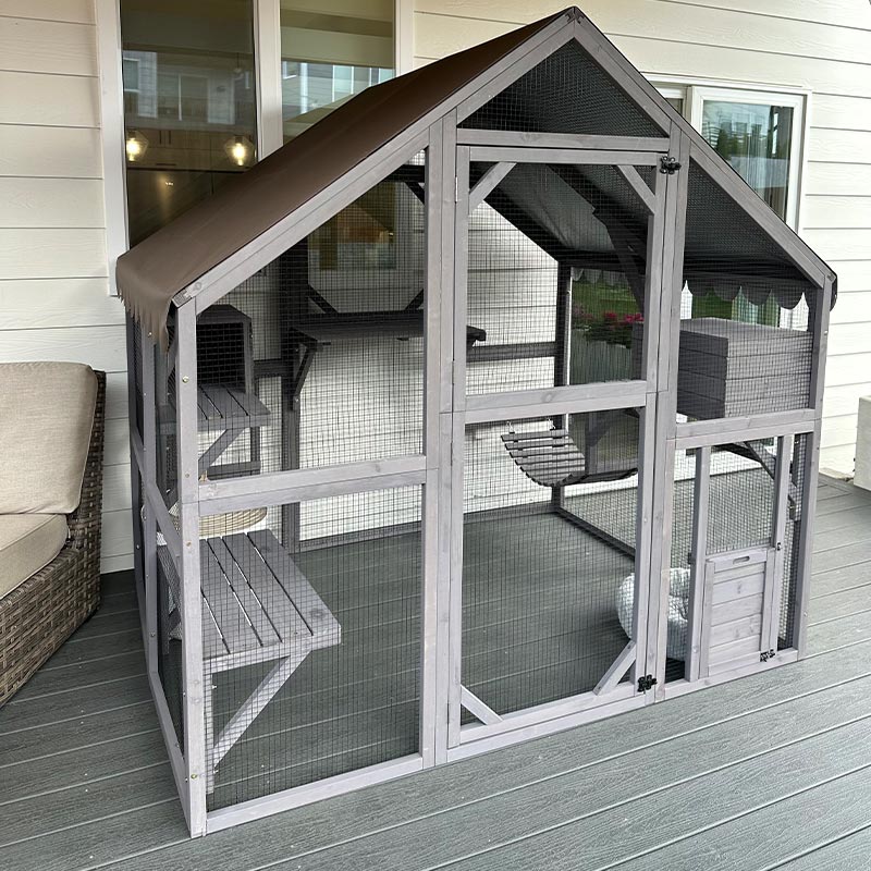 Aivituvin-AIR52-M Outdoor Cat Run | Large Cat Enclosure