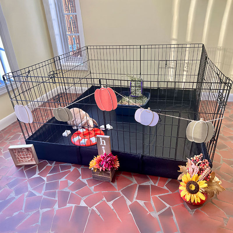 Aivituvin-AIR71 Portable Pet Playpen| Small Pet Playpen with Floor