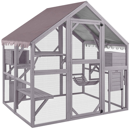 Aivituvin-AIR52-M Outdoor Cat Run | Large Cat Enclosure