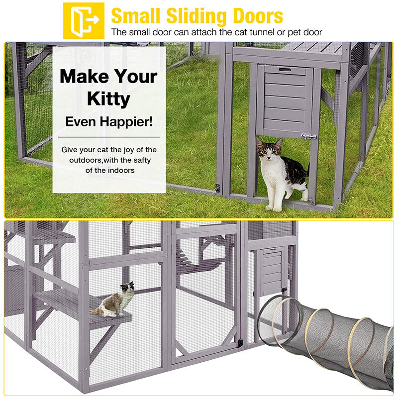 Aivituvin-AIR52-M Outdoor Cat Run | Large Cat Enclosure
