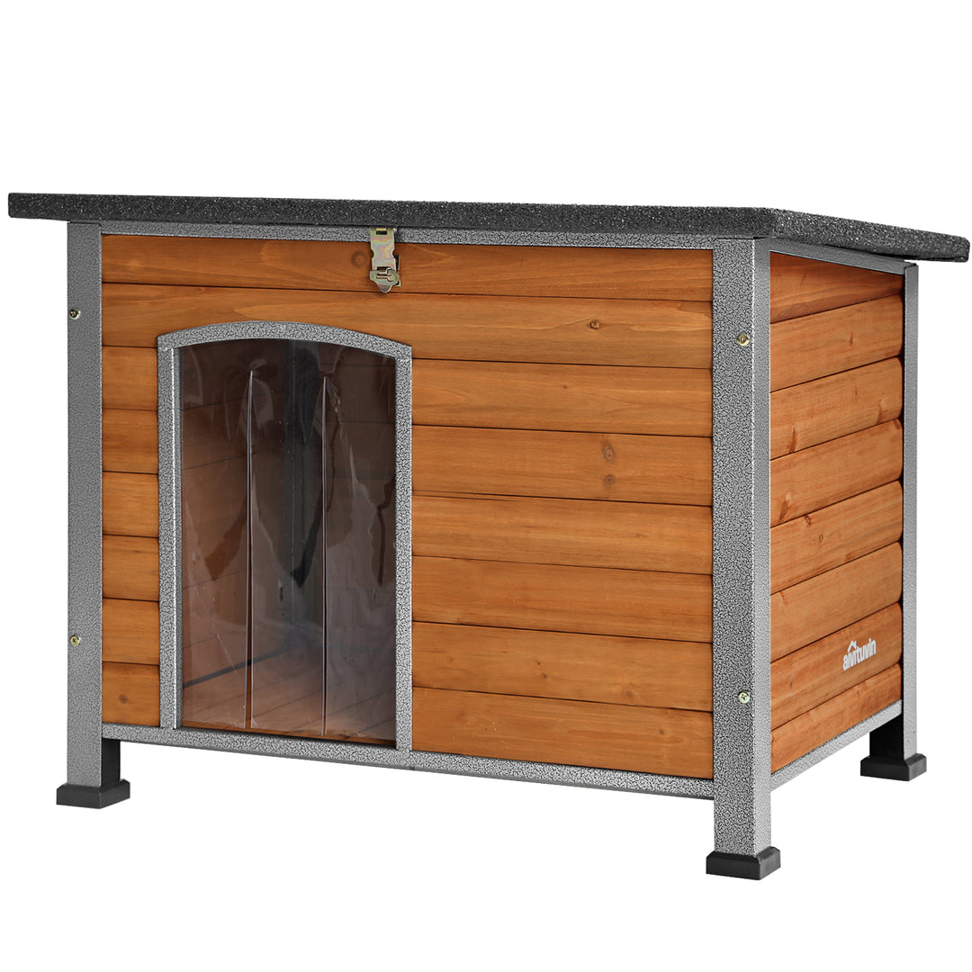 Aivituvin-AIR75 Wooden Heavy Duty Dog Crates House| Strong Iron Frame