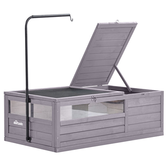 Aivituvin-AIR21 Wooden Tortoise House | Large Turtle Habitat