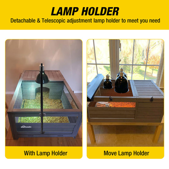 Aivituvin-AIR21 Wooden Tortoise House | Large Turtle Habitat