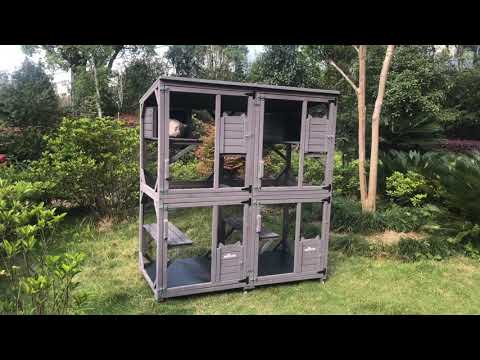 Aivituvin-AIR22 Cat House , Outdoor Cat Catio (Inner Space 13.2ft²)