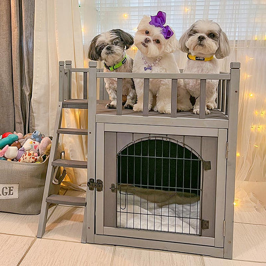 Aivituvin-AIR08-B Outdoor Dog/Cat House, Indoor Cat House (Litter Box and Bed Allowed)