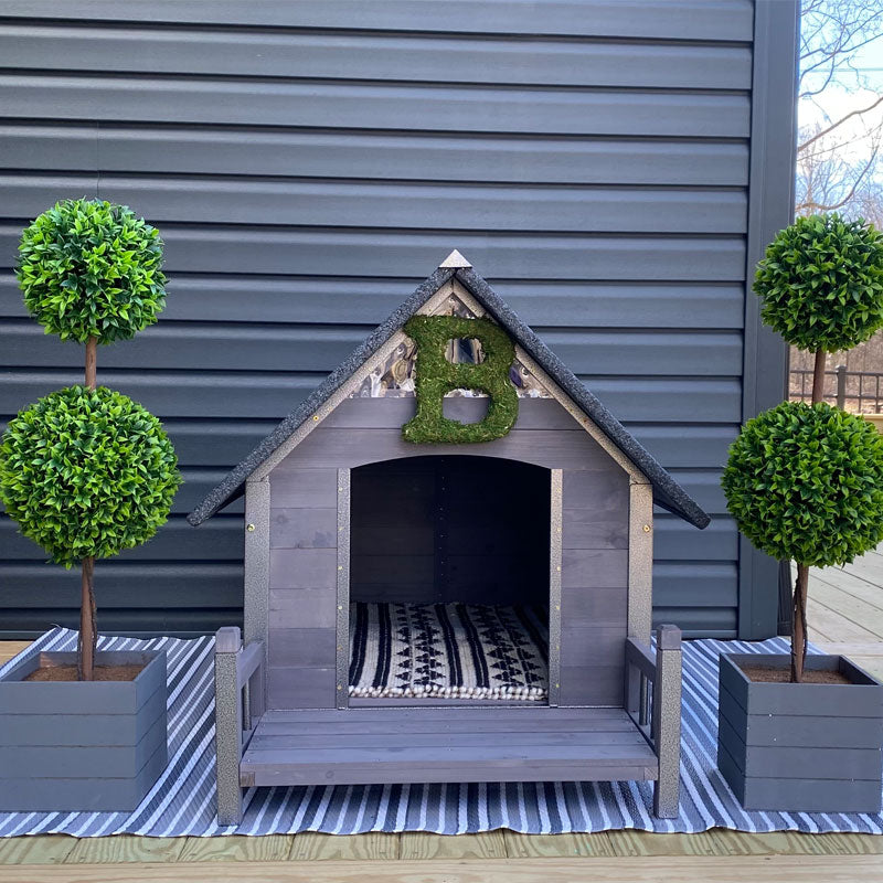 Aivituvin-AIR80/81 Outdoor Dog House with Porch| Strong Iron Frame
