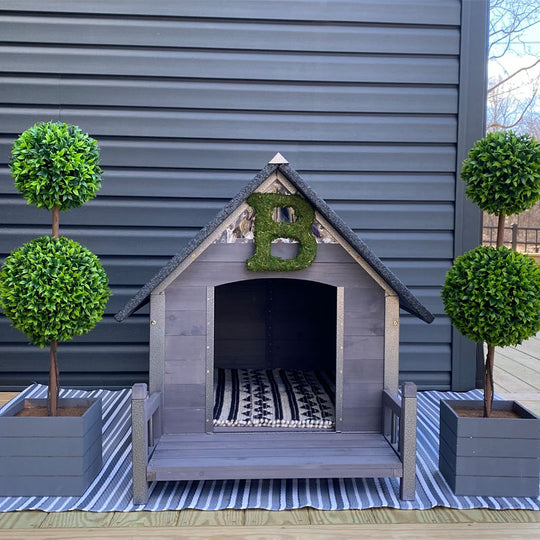 Aivituvin-AIR80/81 Outdoor Dog House with Porch| Strong Iron Frame