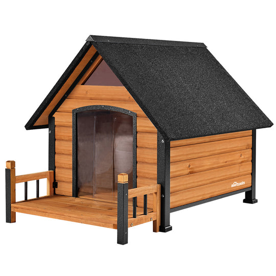Aivituvin-AIR80/81 Outdoor Dog House with Porch| Strong Iron Frame